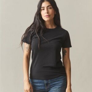 American Giant Premium Slub Crew Neck Short Sleeve in Black